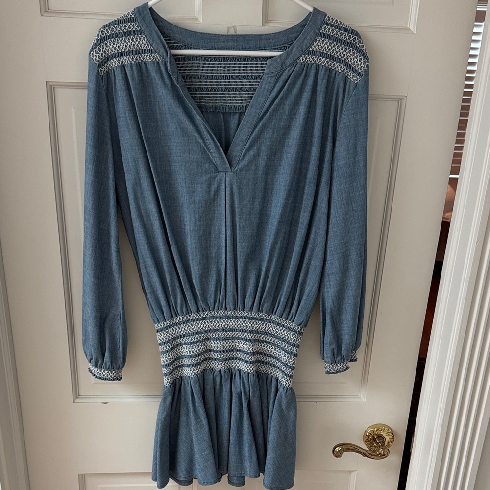 Long sleeve 100% Cotton billowy dress